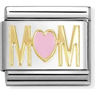 Nomination Pink Heart Mum Charm