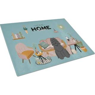 Caroline's Treasures CK7919LCB Bouvier des Flandres Sweet Home Glass Cutting Board Stor dekorativt tempereret glas køkkenskæring og serveringspla