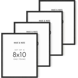 Haus og nuancer 8x10 Black Oak Tr?rrammer S?t p? 4 - 8x10 Poster Frame Tr?billede Rammer 8x10 8 x 10 Frame Wood Frame 8x10 4 8x10 Billeder Ramme