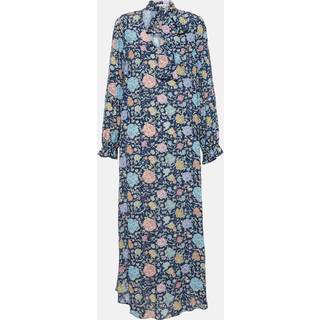 Rixo Ferne floral crepe midi dress - blue - S