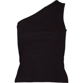 Ludmilla One Shoulder Top - Black L - 96% Cotton (Organic), 4% Elastane - Toppe