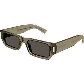 SAINT LAURENT Unisex SAINT LAURENT SL 660 003 Solbriller Acetat Brun Grå Firkantet