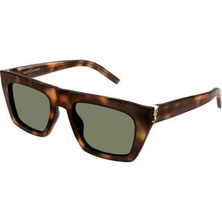 SAINT LAURENT Unisex SAINT LAURENT SL M131 003 Solbriller Acetat Havana Grøn Firkantet
