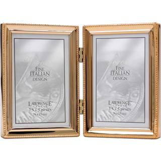 Lawrence rammer klassisk perlebillede ramme 3.5x5 dobbelt guld 2 t?lling