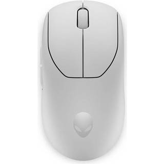 Dell Alienware Pro Wireless Gaming Mouse - mouse - USB 2.4 GHz - lunar light - Mus - Optisk - 6 knapper - Hvid