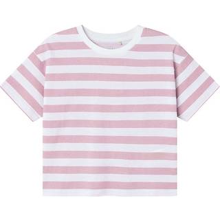 Name It Parfait Pink Stribet Short Boxy Top