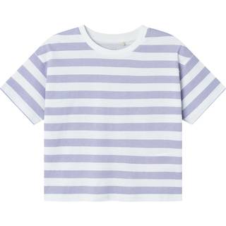 Name It Heirloom Lilac Stribet Short Boxy Top