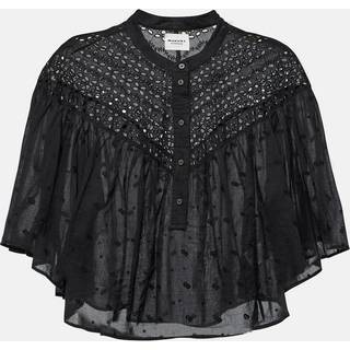 Marant Etoile Safi asymmetric lace top - black - XL
