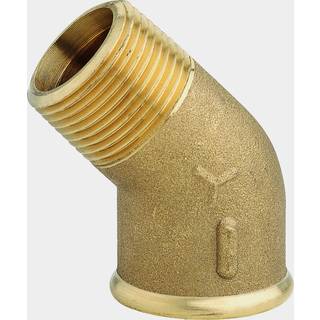 Rørvinkel Maestrini 45° Elbow Male/Female, messing, vinklet 45°, 3/8" G (BSP) (indvendig) til 3/8" G (BSP) (udvendig)