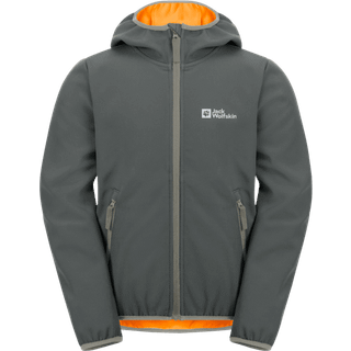 Jack Wolfskin Kid's Fourwinds Jacket Softshelljakke Børn størrelse 92 farve grå