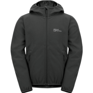Jack Wolfskin Kid's Fourwinds Jacket Softshelljakke Børn størrelse 104 farve sort/grå