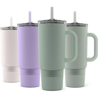 Ello Port 40oz tumbler med bære loop & integreret håndtag vakuumisoleret rustfrit stål genanvendelig vandflaske rejse krus med lækage bevis låg o