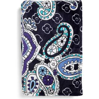 Vera Bradley Women's Fleece Plush Throw T?ppe Deep Night Paisley 80 X 50