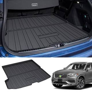 Mixsuper Custom Fit Cargo Liner til Volvo XC90 2016-2025 Trunk Liner til XC90 Tilbehør All Weather Cargo Mat bag 2. række Anti-Slip Black
