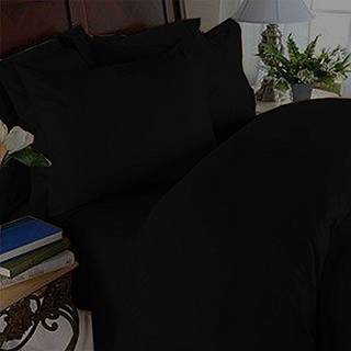 Elegant komfort 1500 Premier Wrinkle & Fade Resistant Hotel Quality 4-Piece Seng Set Set Ultra Soft Luksuri?st leater Set Inkluderer fladt ark mo