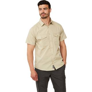 Craghoppers Kiwi Kurzarm Hemd Skjorte Herrer størrelse 4XL farve beige
