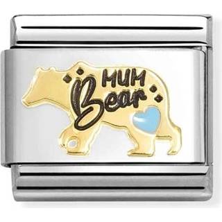 Nomination Blue Mum Bear Charm - Stainless Steel
