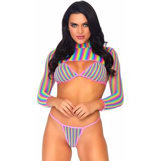 Regnbue bikini sæt