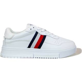 Tommy Hilfiger White Leather Men Sneakers