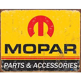 Desperate Enterprises Mopar Logo '64 - '71 Blikskilt - Nostalgisk vintage metalvgudsmykning - Fremstillet i USA