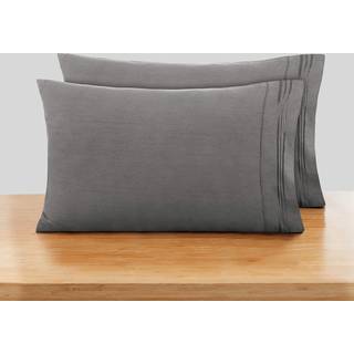 NESTL GREY PILDWAY SAGER QUEEN STØRRELSE SET AF 2 SOFT DROURE PILDWAY 1800 Microfiber Queen Pillow Sag