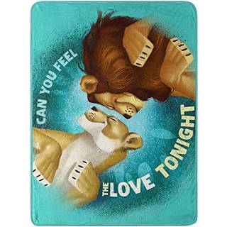 Disney's The Lion King """" Feel the Love """" Micro Raschel Throw Tæppe 46 """" X 60 """" Multifarve