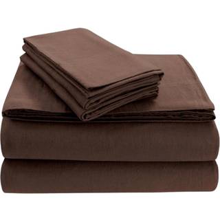 Tribeca Living FLSOEDSS LUKSUS SOLID FLANNEL DEEP POCK SAM SET CAL KINGACHED