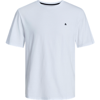 Plus Size Ensfarvet T-shirt