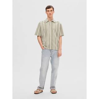 Selected Boxy Skylar SS Jersey Shirt Burnt Olive