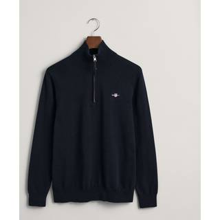 GANT Herre Klassiske sweater i bomuld med halv lynlås (XXL)