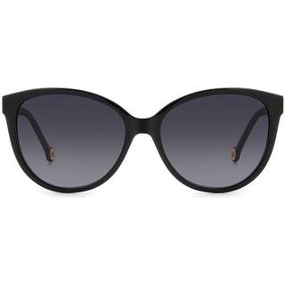 Carolina Herrera Kvinde HER 0237/S 80S/9O Solbriller Acetat Sort Grå Cat Eye Skygge