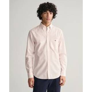 GANT Herre Regular fit klassisk bankerstribet Oxford-skjorte (S)