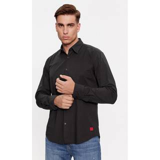 HUGO Long Sleeved Ermo Shirt Black