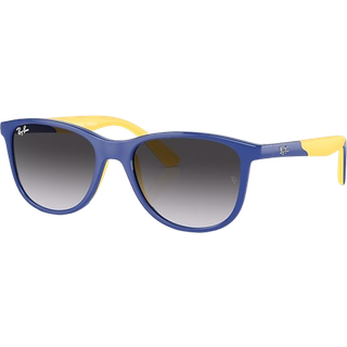 Ray - Ban Børn RJ9077S 71328G Solbriller Injiceret Blå Grå Firkantet Normal Skygge - Blå