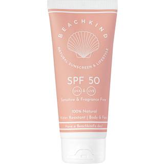 Beachkind Natural sunscreen sensitive fragrance free SPF50 50 ml