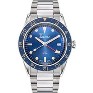 Squale Sub-39 GMT Vintage Automatic Blue Dial Stainless Steel Bracelet Men's Watch SUB-39GMTB.BR22