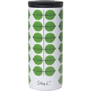 Pluto Design Berså termokrus 0.35l Hvid-grøn