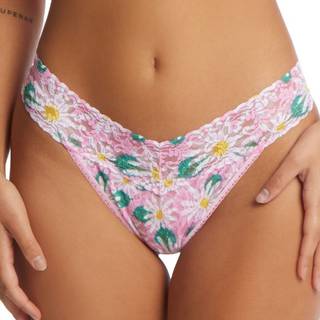 Hanky Panky Printed Original Rise Thong - Pink - One Size