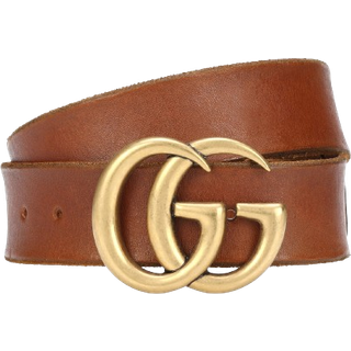 Gucci GG leather belt - brown - 75CM