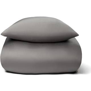 Bambus dobbelt sengetøj - 240x220 cm - 100% Naturligt bambus - Nature By Borg - Gråt satinvævet king size dynebetræk