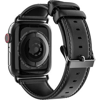 Dux Ducis Leather Watch Band Apple Watch SE 44mm Black