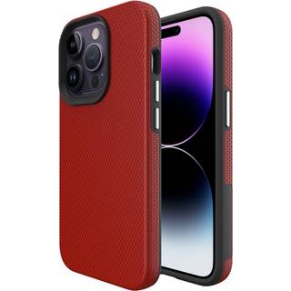 iPhone 15 Pro Plastik Håndværker Bagside Cover - Rød