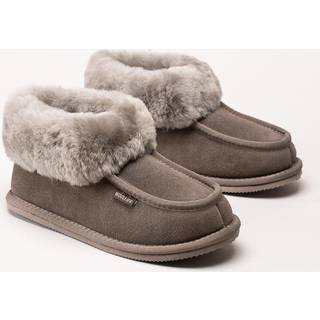 Woollies U Classico Suede Hjemmesko Stone 40