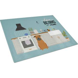 Caroline's Treasures CK7815LCB Kinesisk Chongqing Dog Kitchen Scene Glass Cutting Board Stor dekorativt tempereret glas Køkkenskæring og serverin
