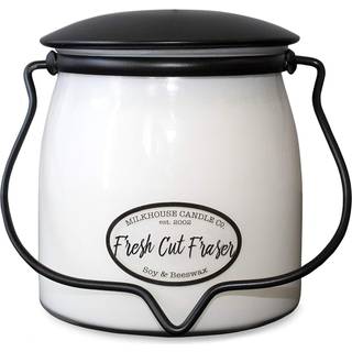 Milkhouse Candle Company Creamery Duftende soja stearinlys: Butter Jar Candle Fresh Cut Fraser 16-ounce