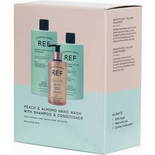 REF Gaveæske Weightless Volume Sh+Con, Peach and Almond Håndsæbe