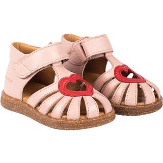 Angulus Pale Rose/red Hjerte Sandal - Str. 23
