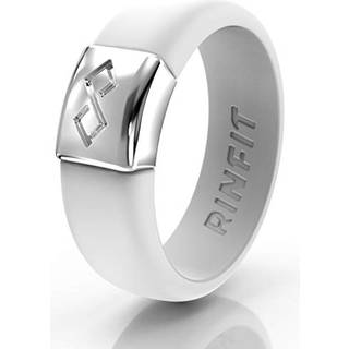 Rinfit silikone ringe til kvinder - silikone bryllupsb?nd kvinder - infinity ring med metalplade - gummiringe kvinder - metalnfinity kollektion -