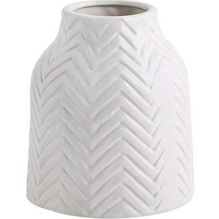 HJN hvid vase- keramisk vase til blomstervase til boligindretning til midtstykker Morden bordvase Boho -vase til indretning accenter/stue/boghyld