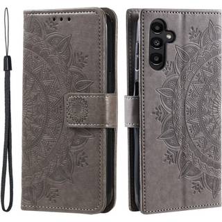 SKALO Samsung S23 FE Mandala Flip Cover - Grå